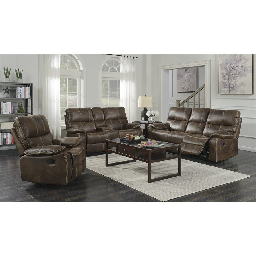 SWIVEL GLIDER RECLINER-BROWN