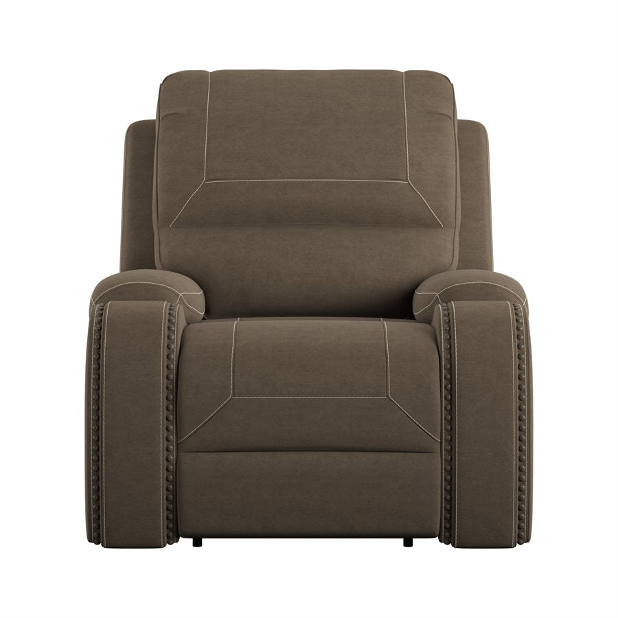 SWIVEL RECLINER - BROWN
