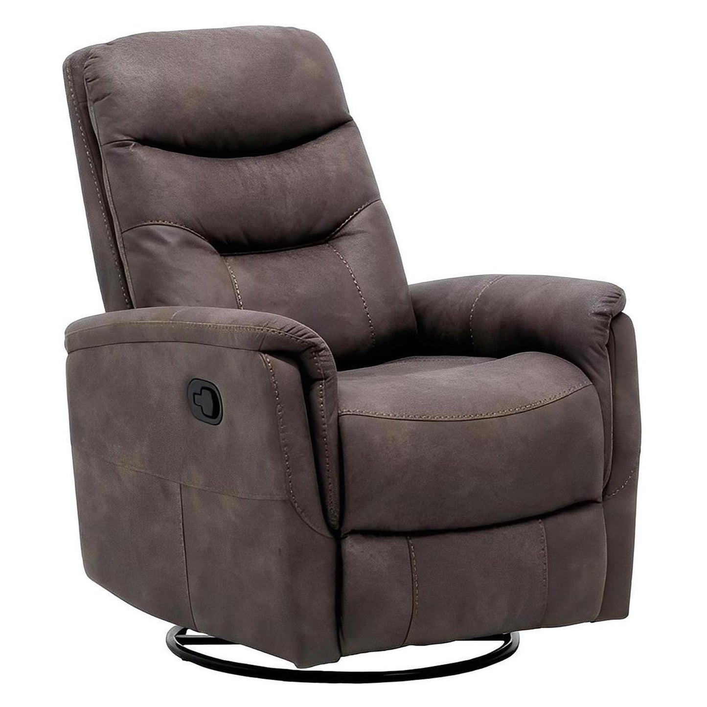 Tawny Faux Leather Accent Chair Motion Glider Swivel Recliner