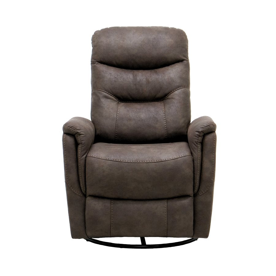 Tawny Faux Leather Accent Chair Motion Glider Swivel Recliner