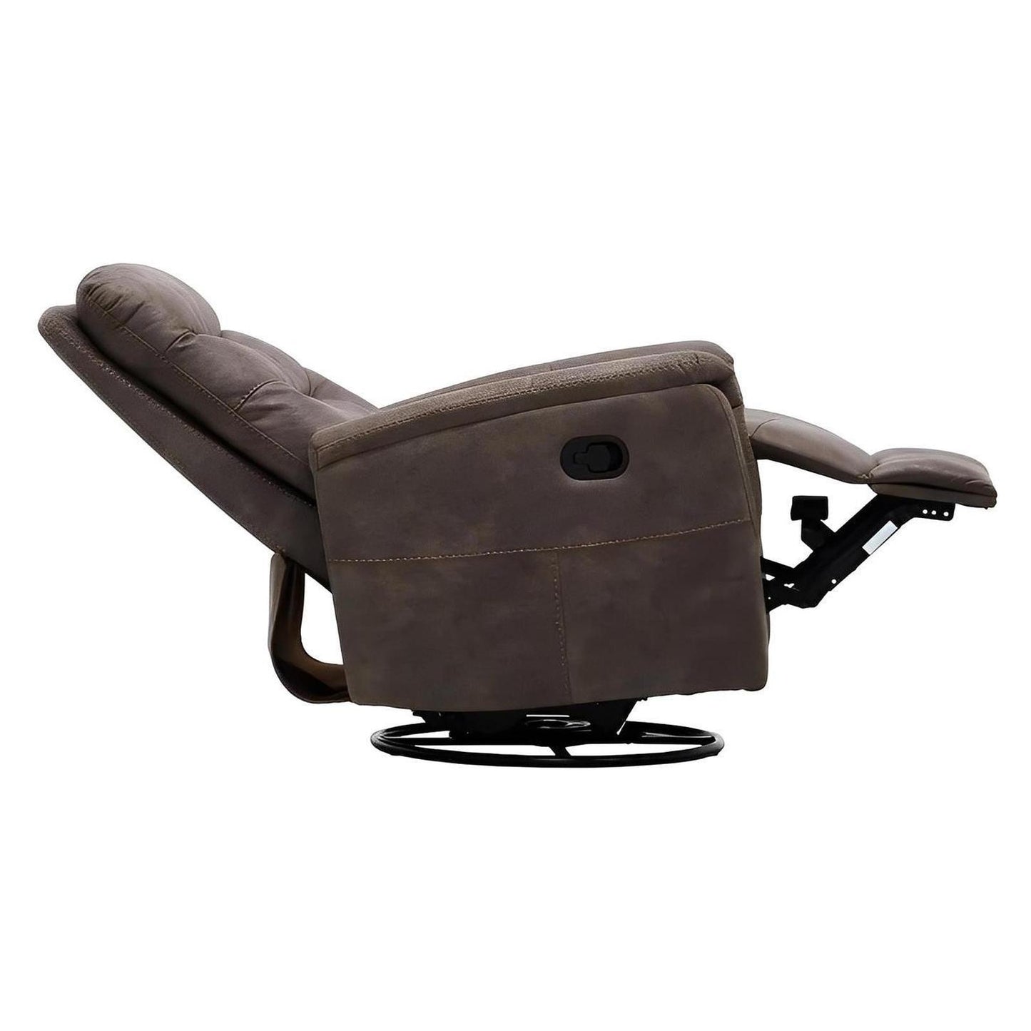 Tawny Faux Leather Accent Chair Motion Glider Swivel Recliner