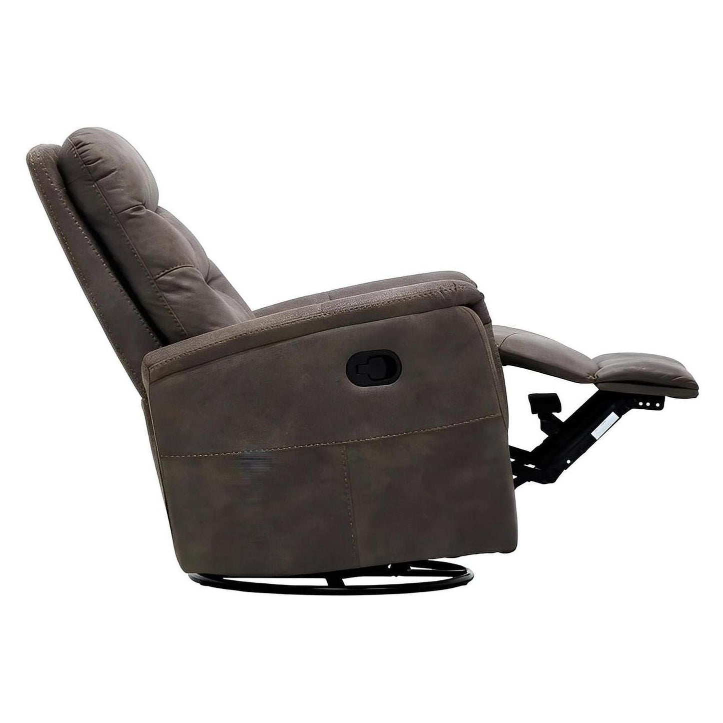 Tawny Faux Leather Accent Chair Motion Glider Swivel Recliner