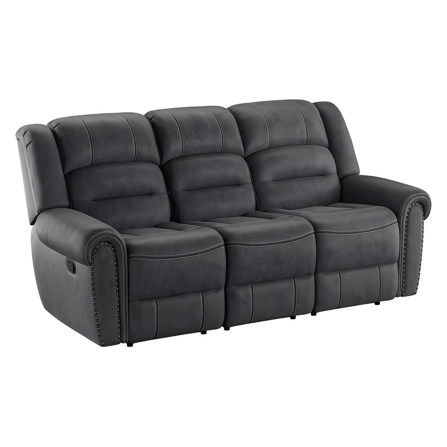 MOTION SOFA - GREY - 2 Recliners