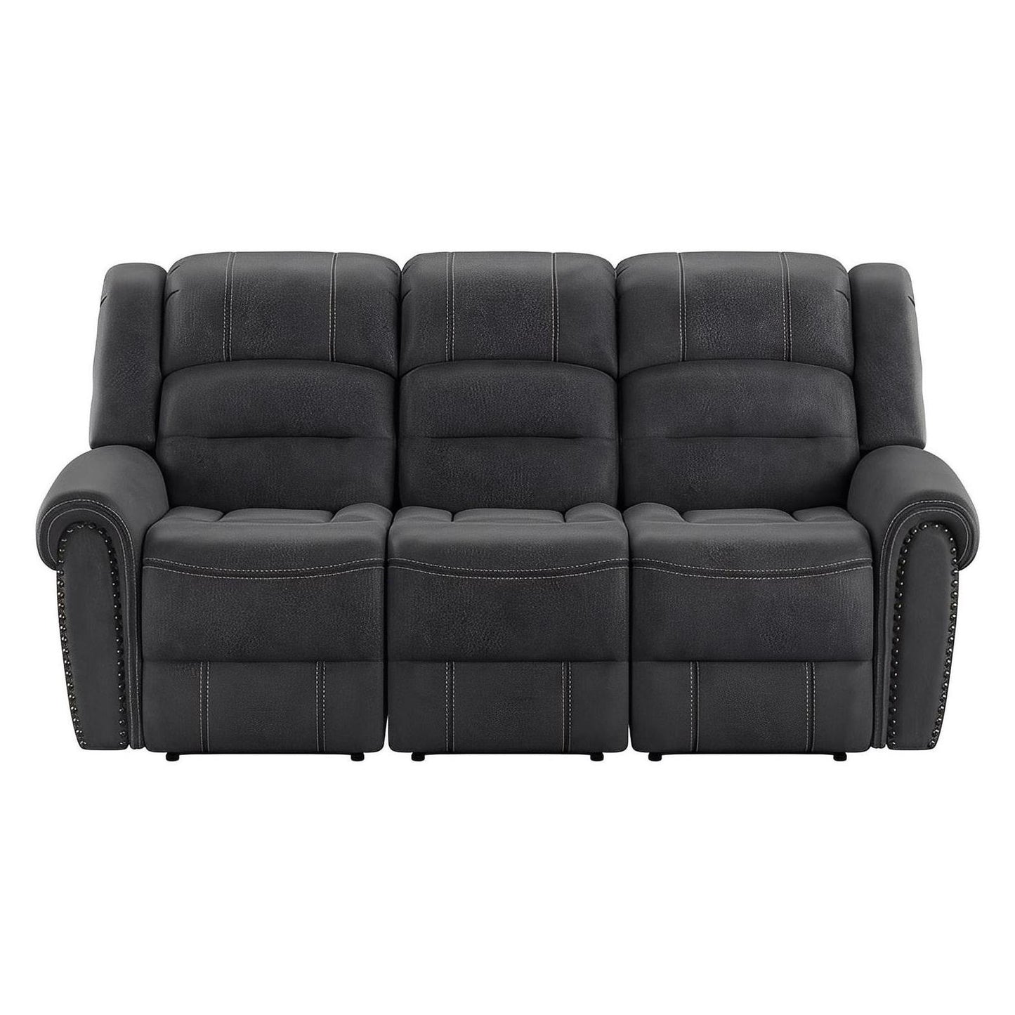 MOTION SOFA - GREY - 2 Recliners