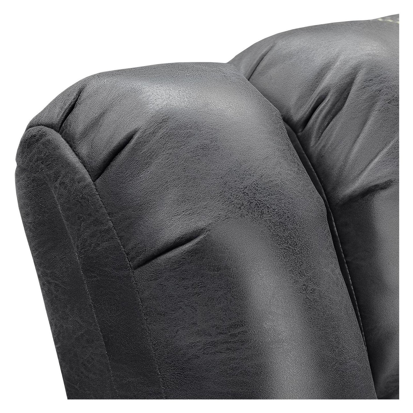 MOTION GLIDER LOVESEAT W / CONSOLE - GREY - 2 Recliners
