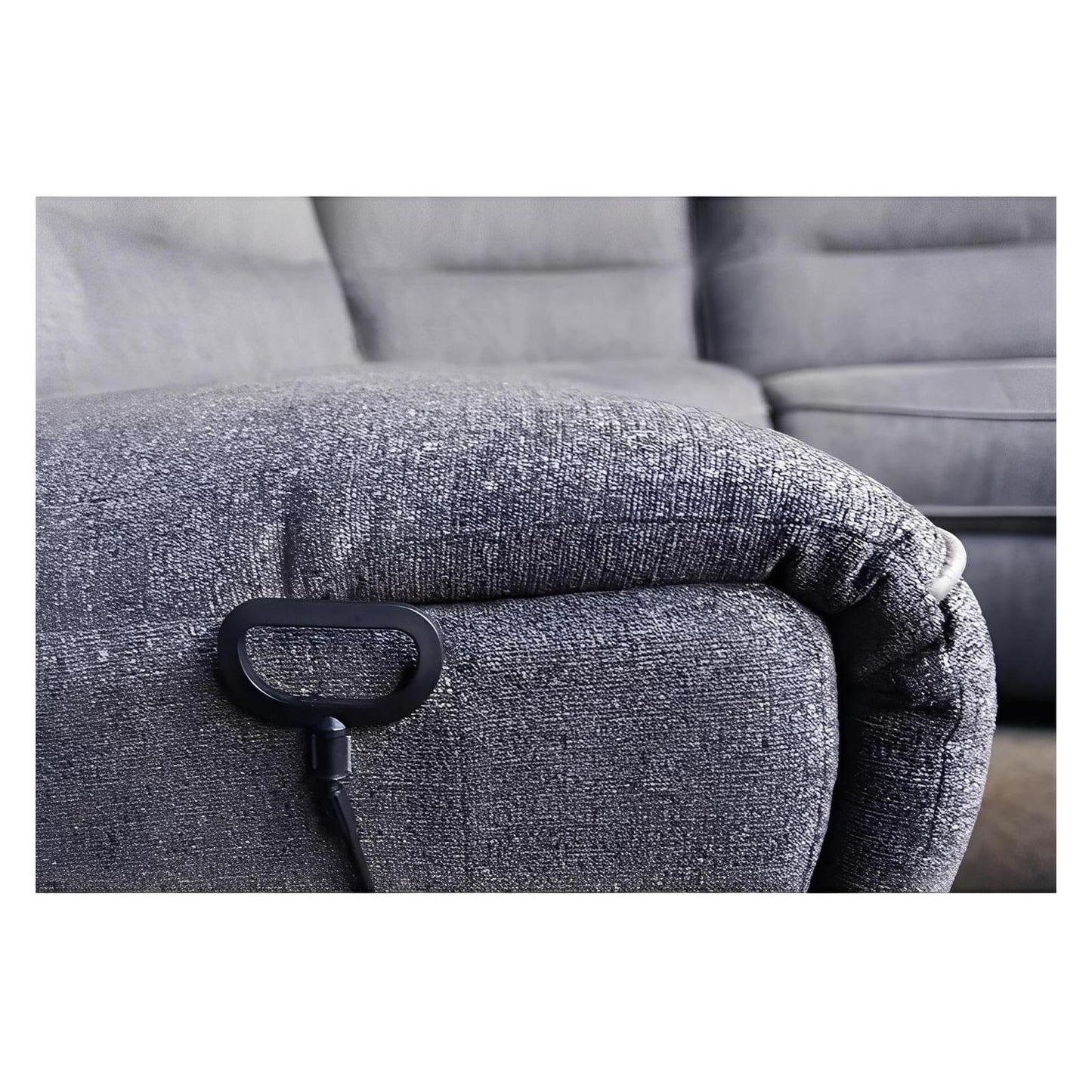 ALBERTA 6PC SECTIONAL - GREY - 3 Recliners - Console