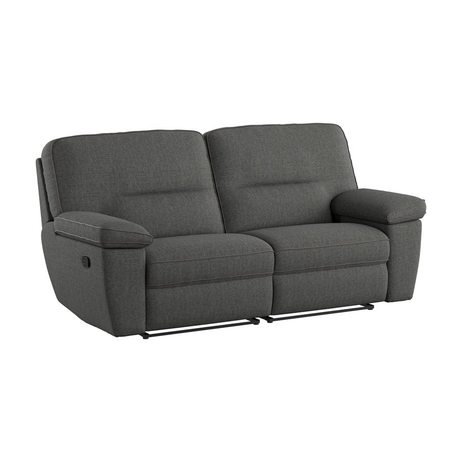 ALBERTA - 2PC RECLINING LOVESEAT - LSF RECLINER - RSF RECLINER - GREY
