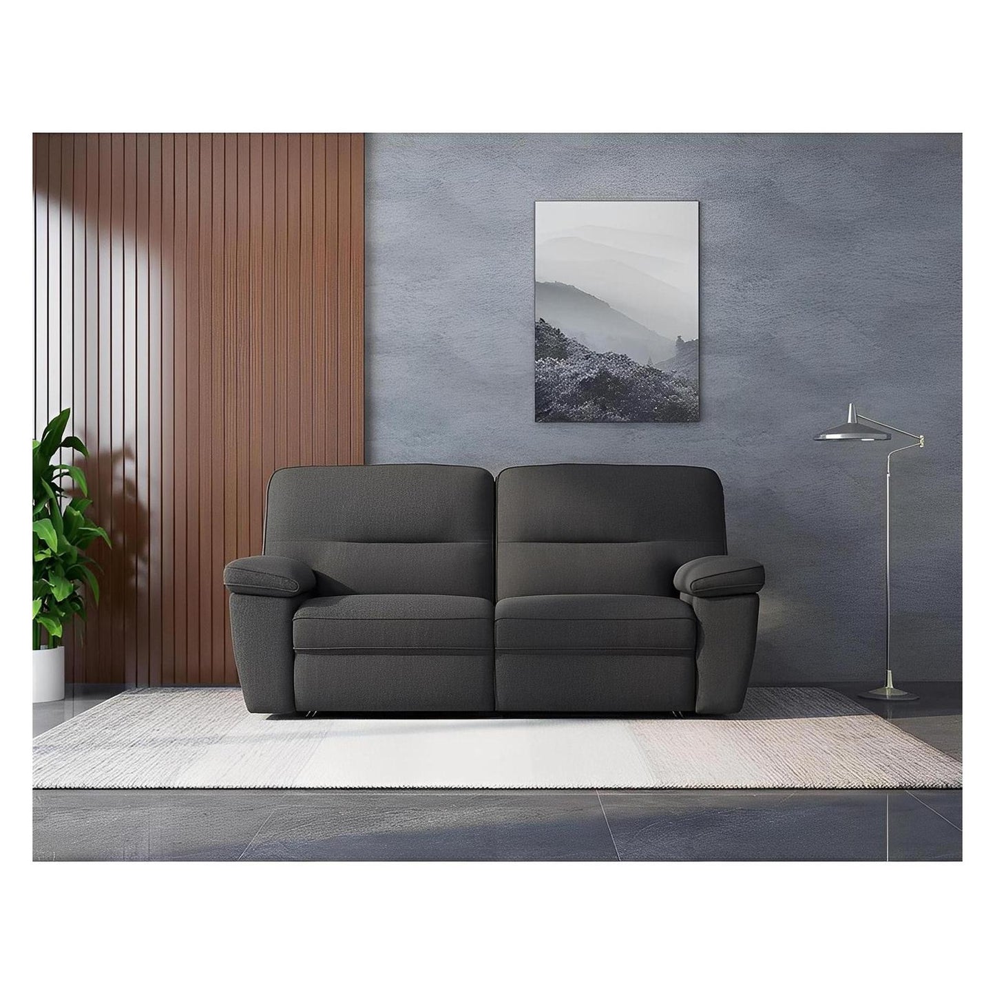 ALBERTA - 2PC RECLINING LOVESEAT - LSF RECLINER - RSF RECLINER - GREY