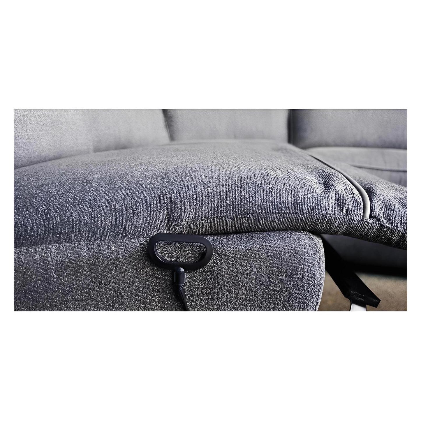 ALBERTA - 3PC SOFA - GREY - 3 Recliners