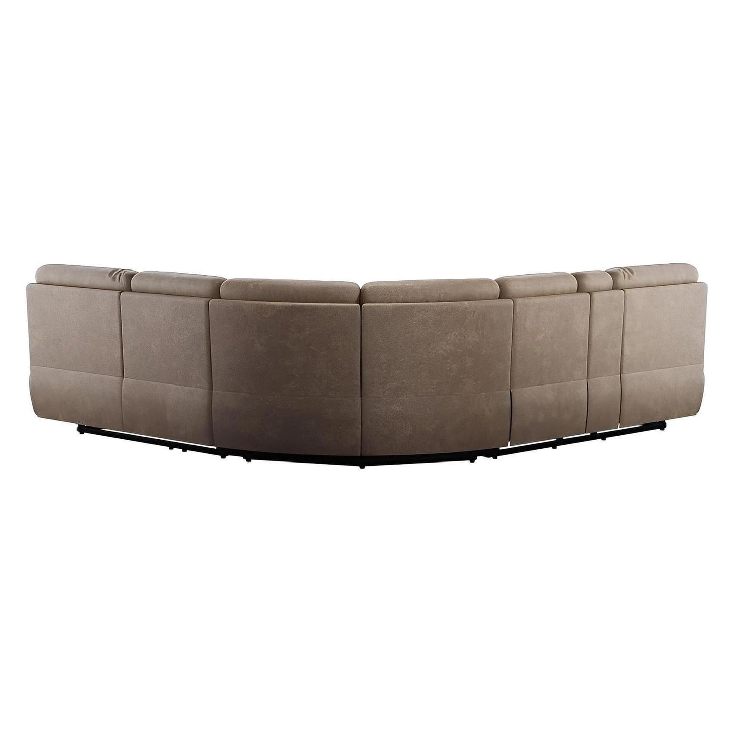 AURORA-3PC 3-POWER RECLINING SECTIONAL-BROWN