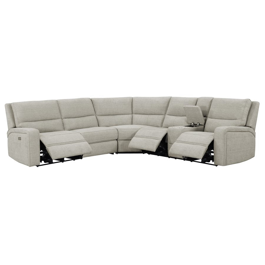 MEDFORD-3PC 3-POWER RECLINING SECTIONAL - TAN