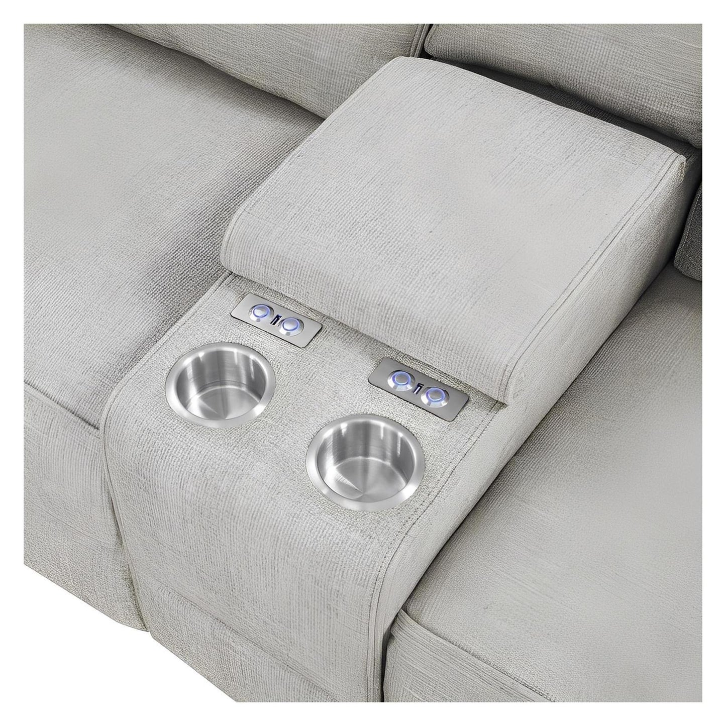 MEDFORD-3PC 3-POWER RECLINING SECTIONAL - TAN