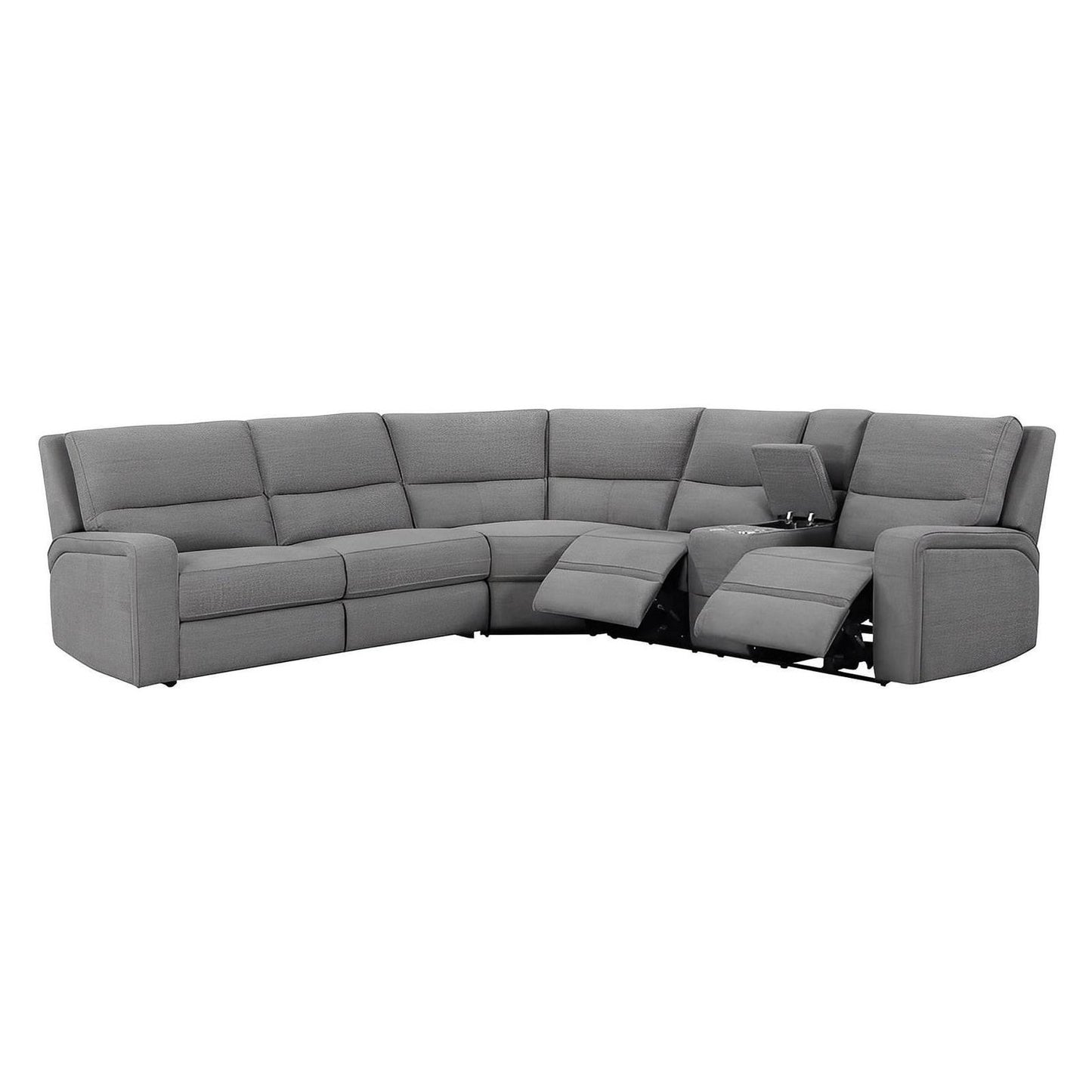 MEDFORD-3PC 3-POWER RECLINING SECTIONAL-CHARCOAL