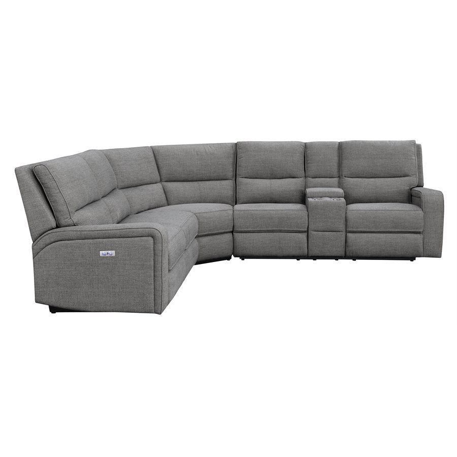 MEDFORD-3PC 3-POWER RECLINING SECTIONAL-CHARCOAL