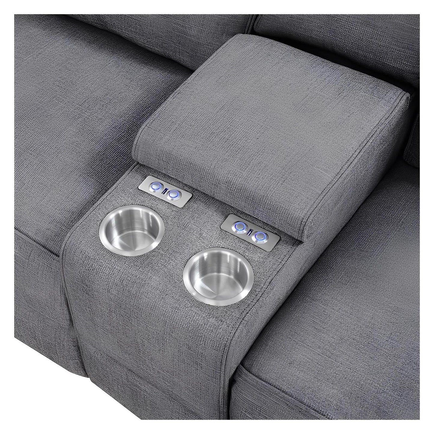 MEDFORD-3PC 3-POWER RECLINING SECTIONAL-CHARCOAL
