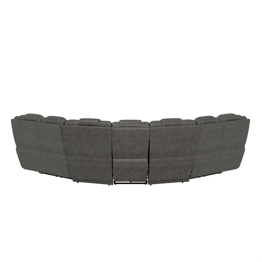 ROSENBERG 5PC DUAL POWER RECLINING SECTIONAL