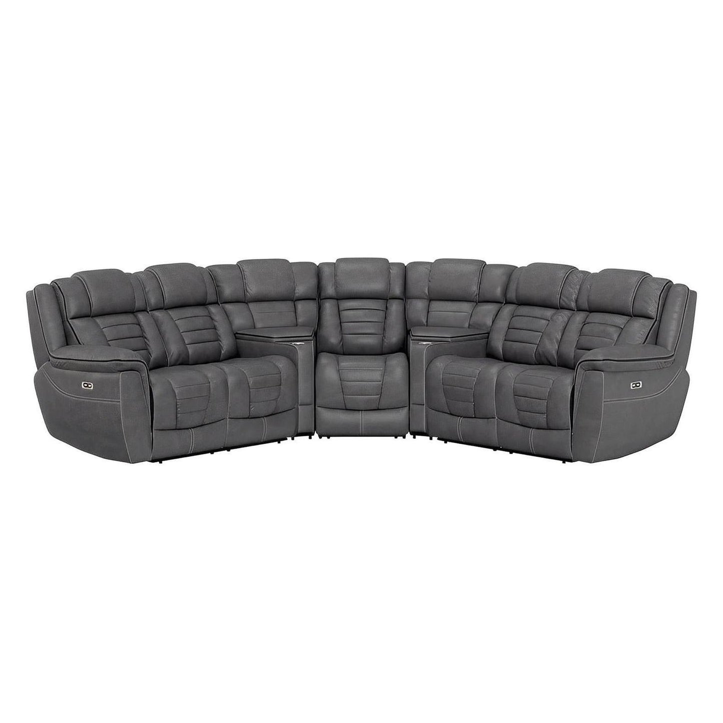 ROSENBERG 5PC DUAL POWER RECLINING SECTIONAL