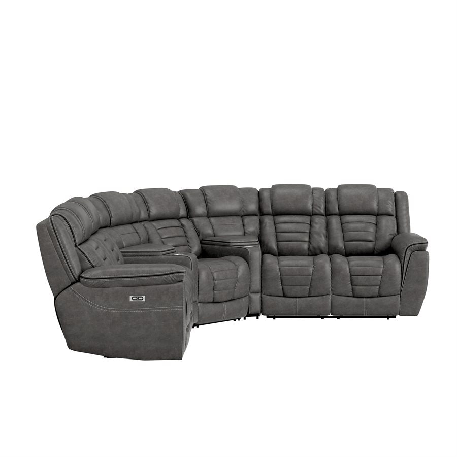ROSENBERG 5PC DUAL POWER RECLINING SECTIONAL