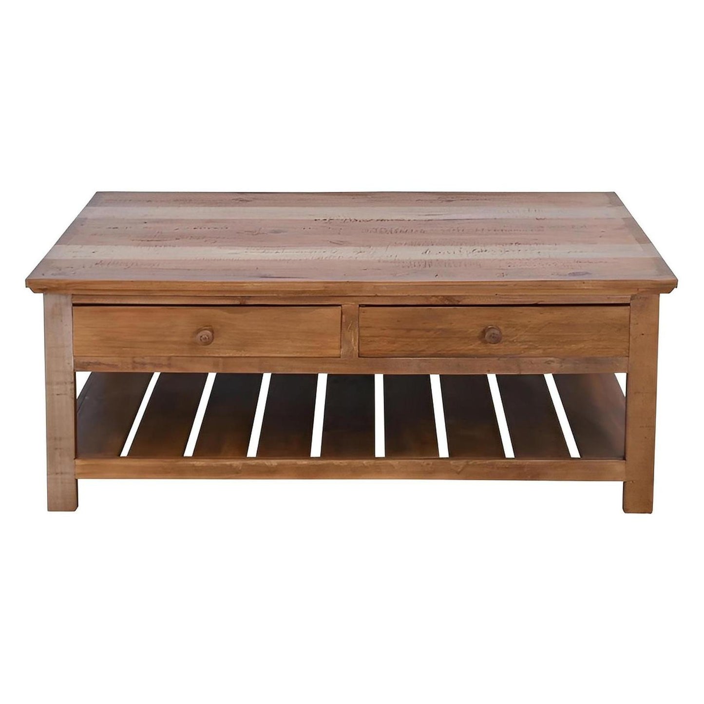 Maple Canyon Coffee Table with Storage Drawers | 20 x 29.5 x 50