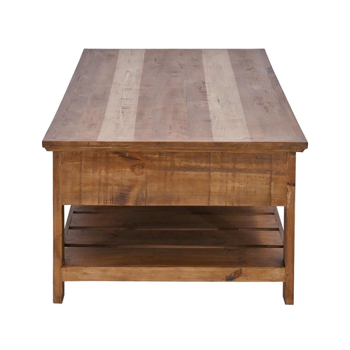 Maple Canyon Coffee Table with Storage Drawers | 20 x 29.5 x 50