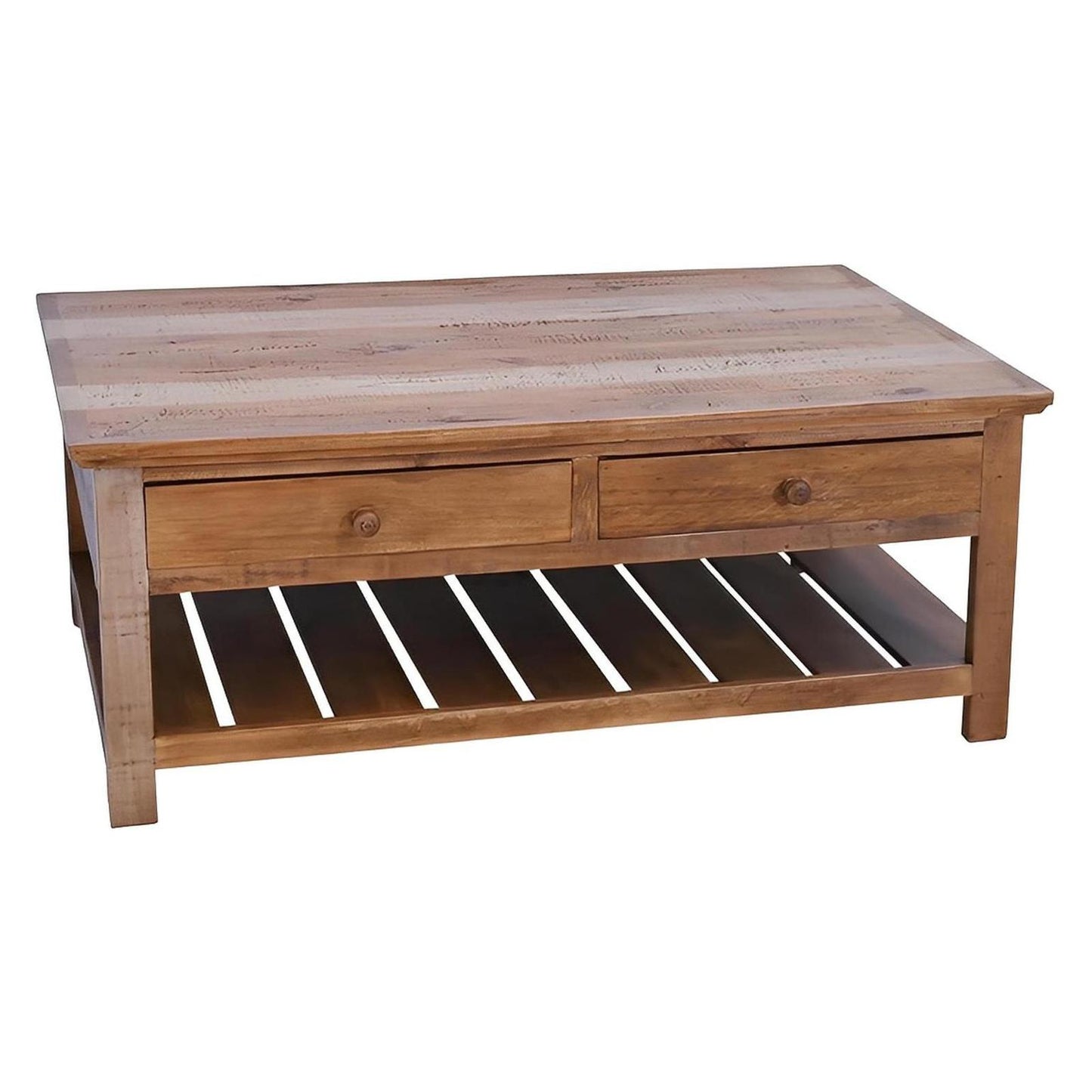 Maple Canyon Coffee Table with Storage Drawers | 20 x 29.5 x 50