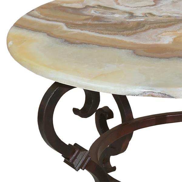Saturn Sand Onyx-Top Coffee Table / Occasional Table