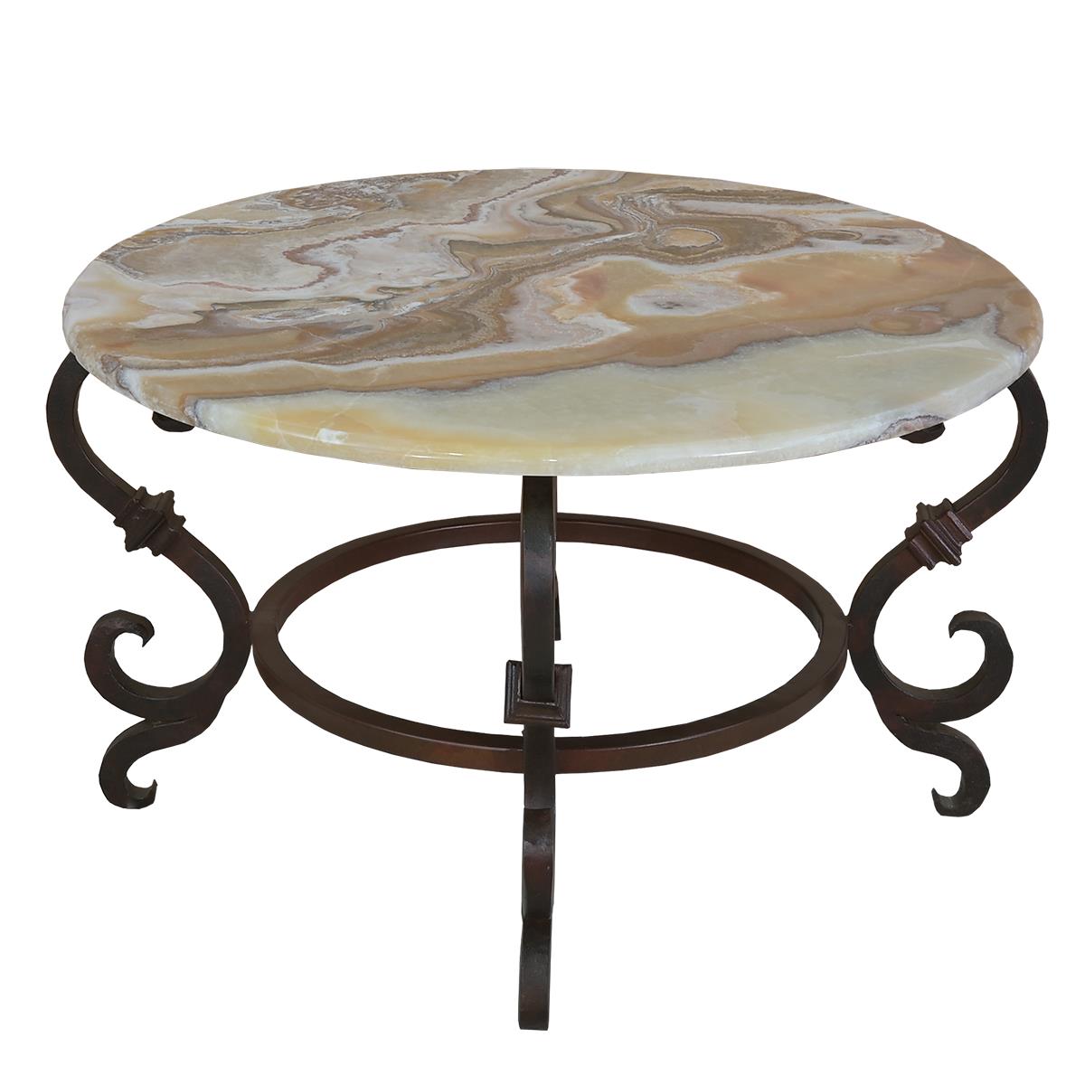 Saturn Sand Onyx-Top Coffee Table / Occasional Table