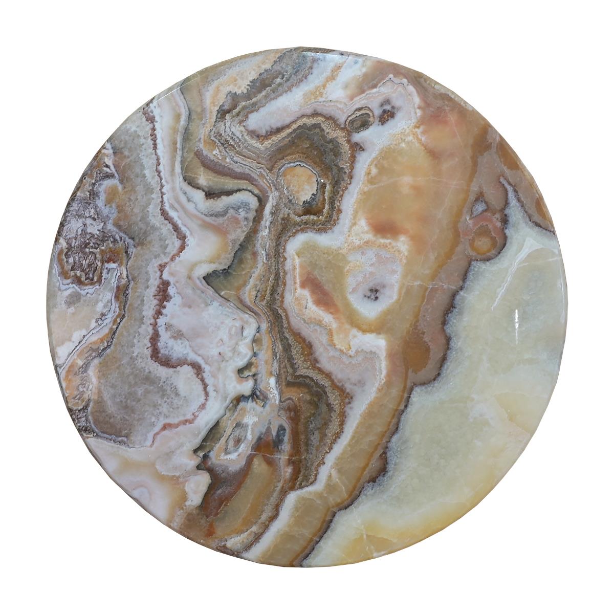 Saturn Sand Onyx-Top Coffee Table / Occasional Table