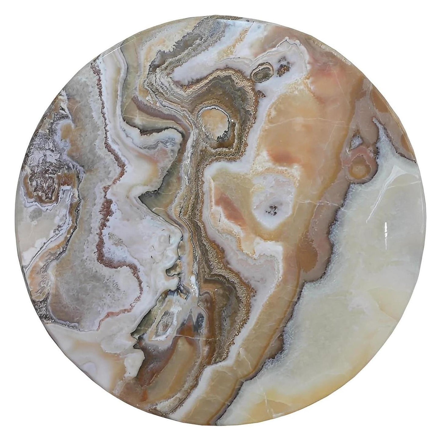 Saturn Sand Onyx-Top Coffee Table / Occasional Table