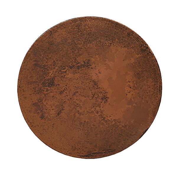 Castillo Round End Tables (2-Pack) with Copper Tops - Large