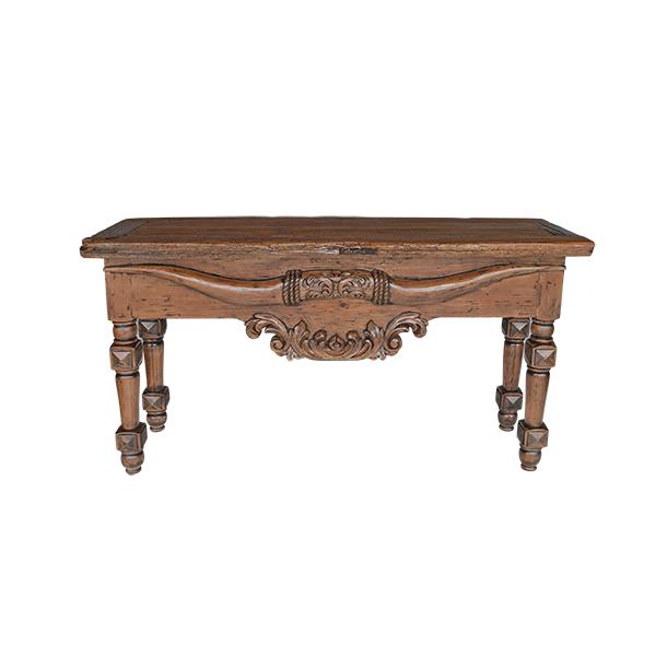 Dog Canyon Console With Longhorn Carving