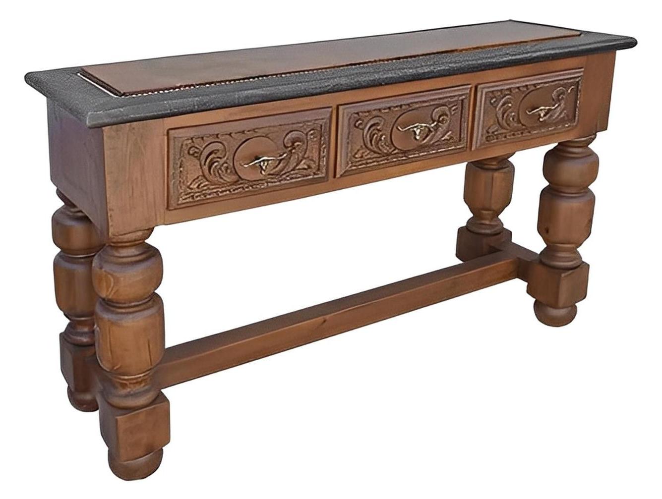 Round Mountain Three Drawer Credenza / Console Table