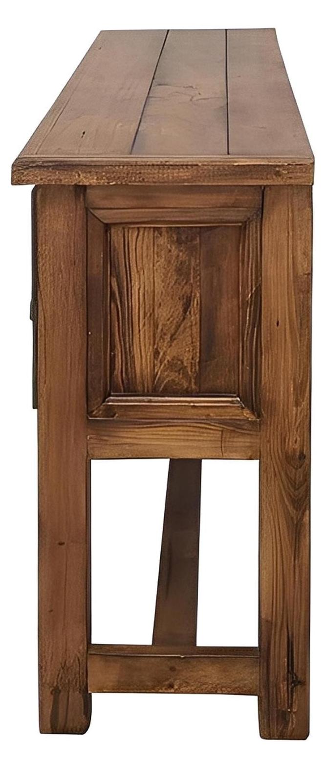 Eagle Nest Canyon Console, Hand Carved Drawers
