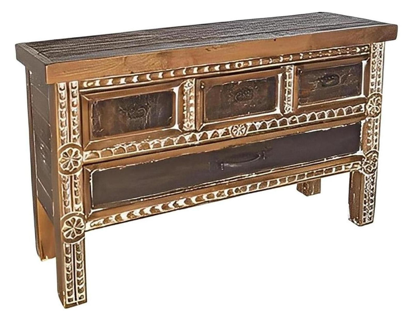 Sycamore Ridge White Wash Finished Console