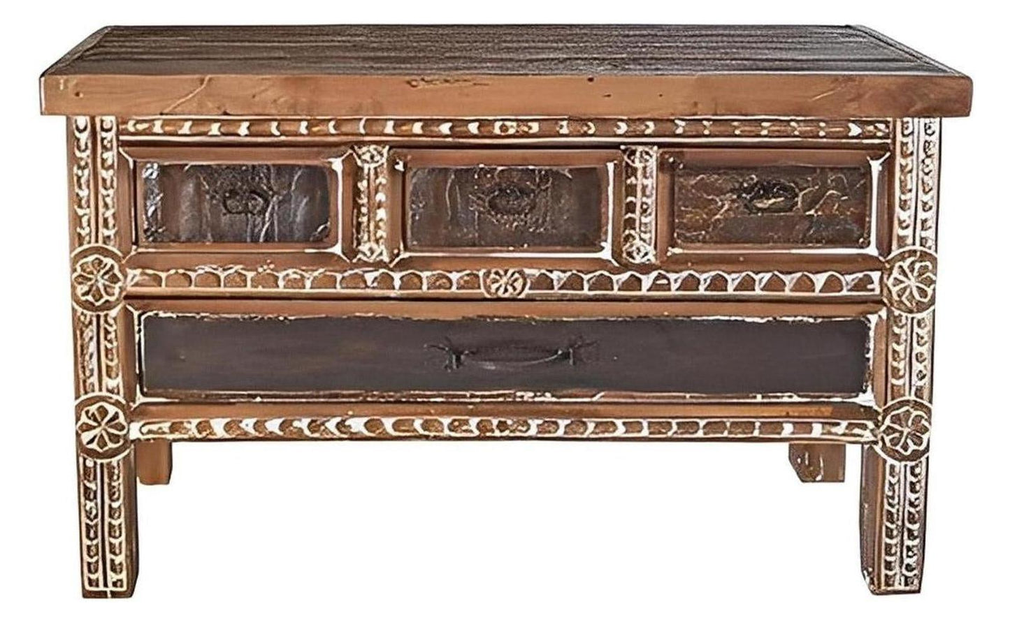 Sycamore Ridge White Wash Finished Console