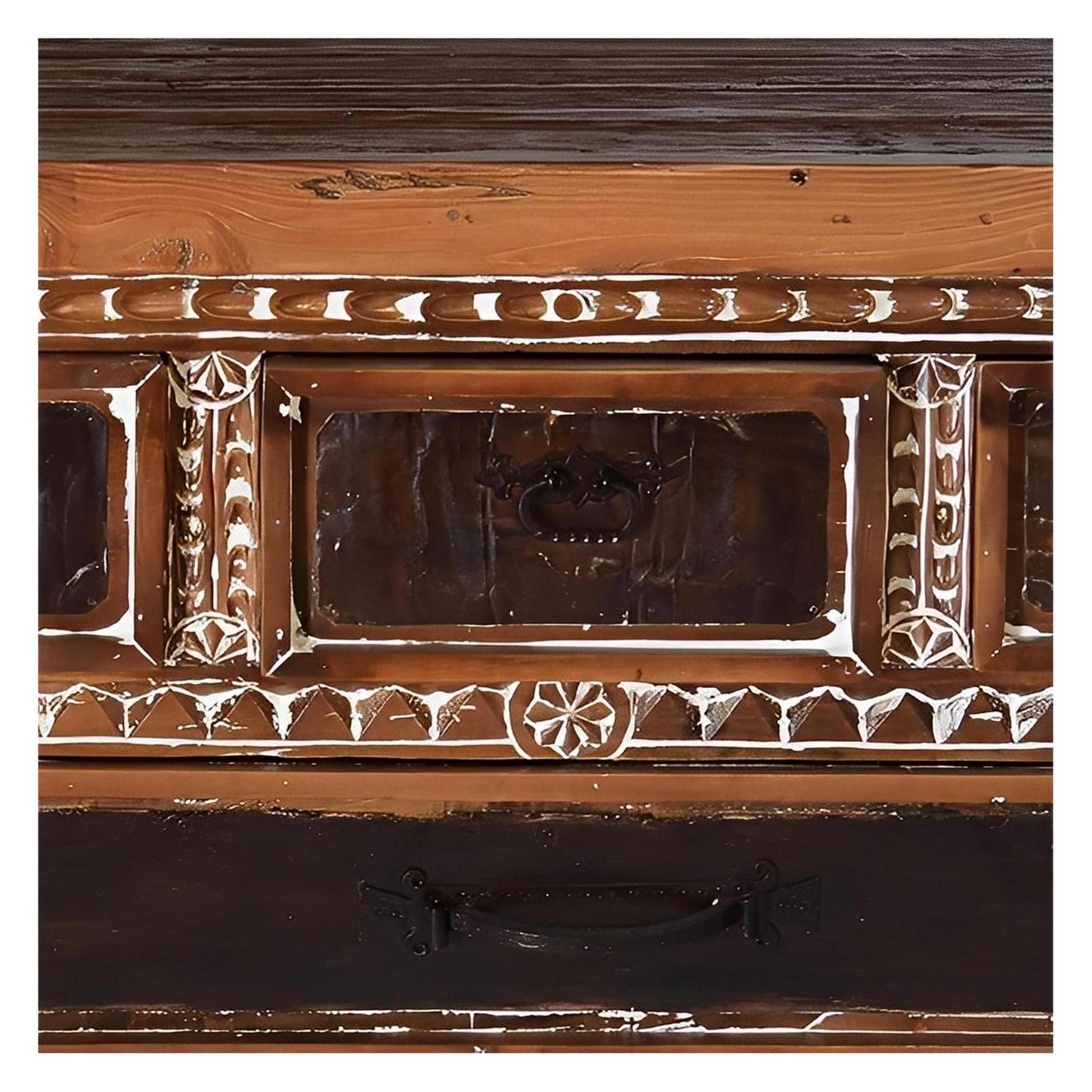 Sycamore Ridge White Wash Finished Console