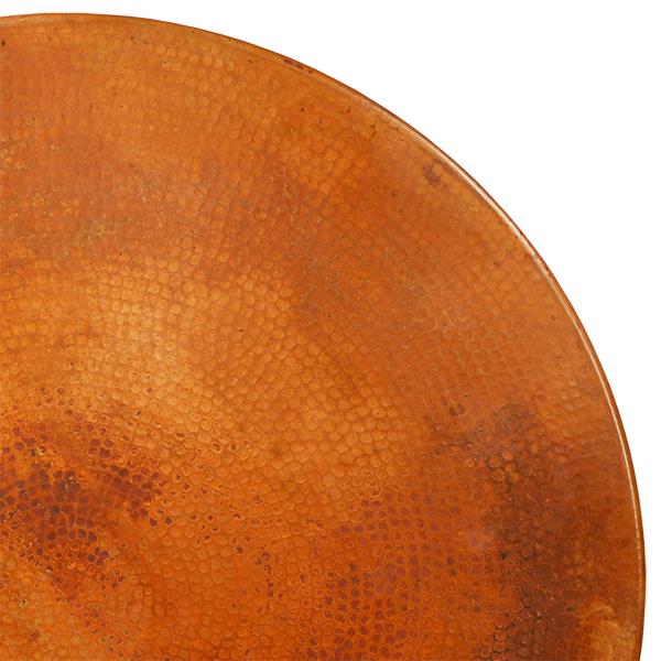 Tierra Copper Medallion Round Table | 21.5 x 44 x 48