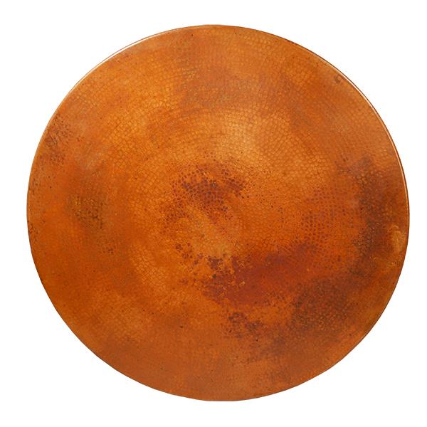 Tierra Copper Medallion Round Table | 21.5 x 44 x 48