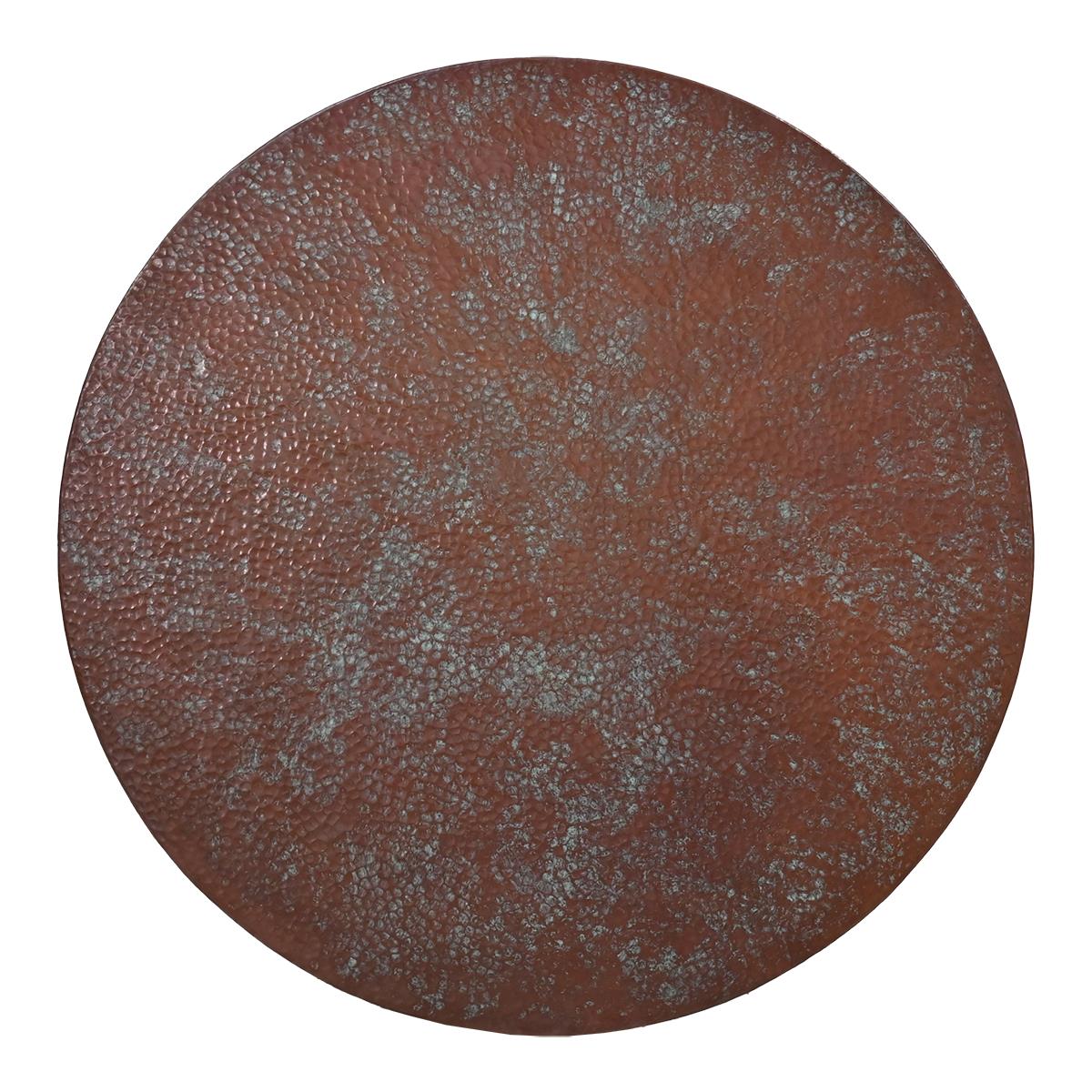 Desert Mesa Round Copper Pedestal Table | 22 x 23 x