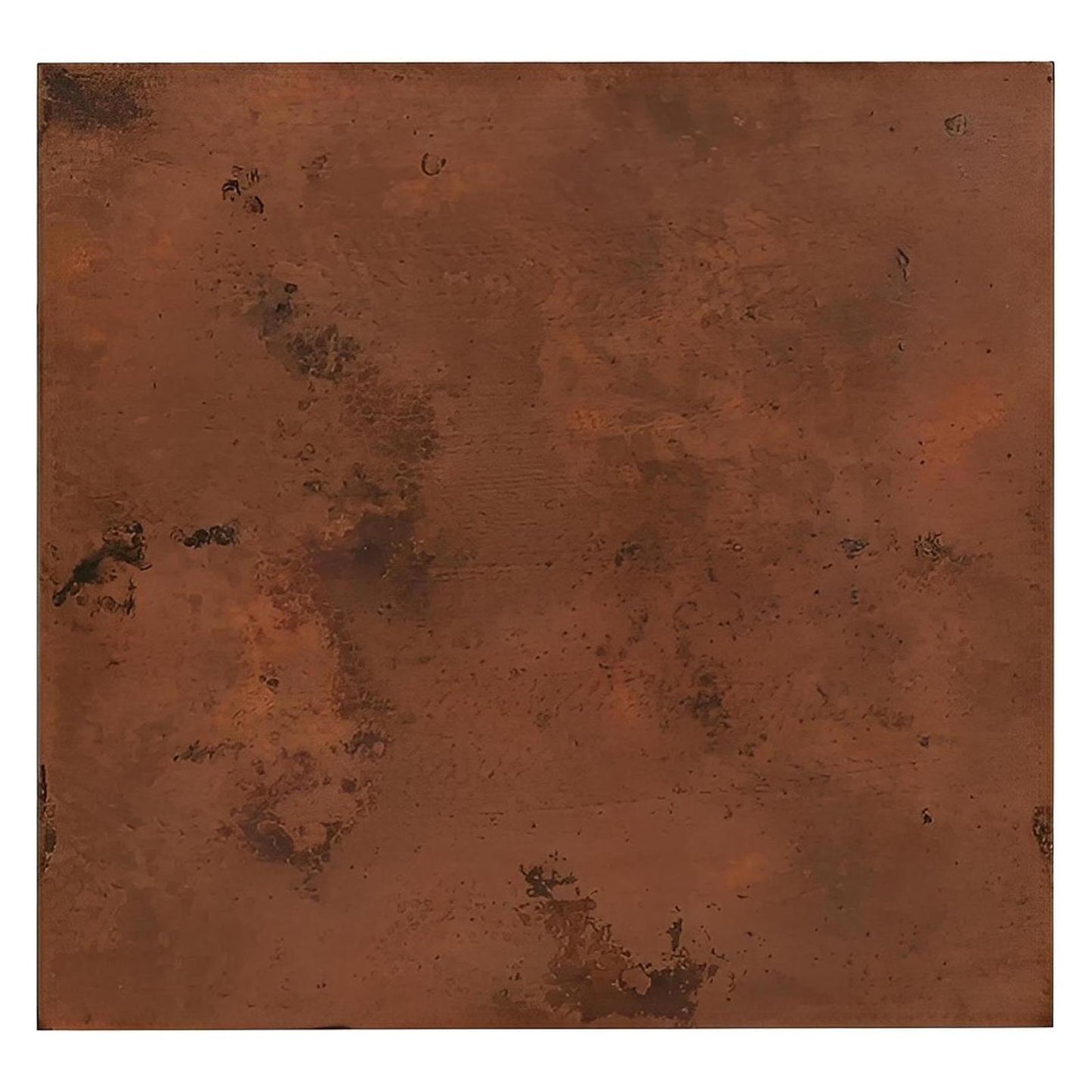 The Spaniards | Rustic Elegance Copper-Top End Tables (2-Pack) with Hand-Carved Bases