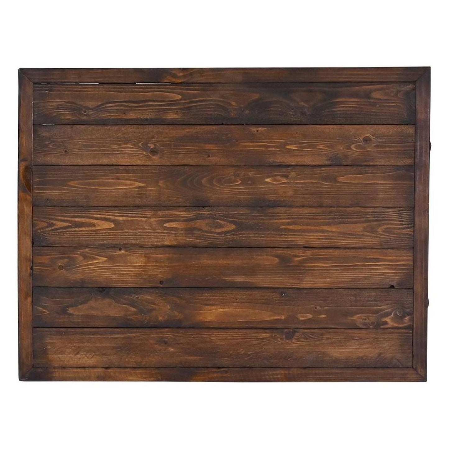 Casual Table with Wine Barrel Wooden top and Half Tequila Barrel Support 27.5" W x 38" L x 16.9" H