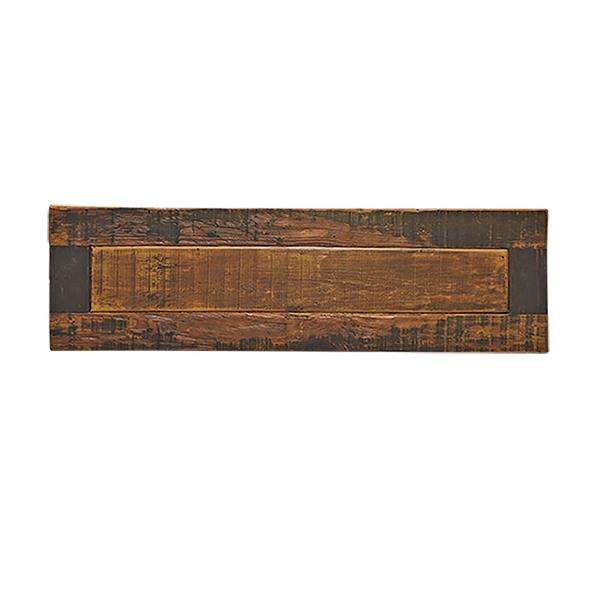 Moss Hill Reclaimed Timber Console With Cast Panel Sides