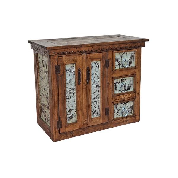 George West Basin Buffet With Turquoise Tin Panels