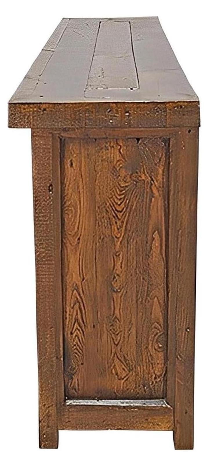 Valley Hill Turquoise Leather Door Buffet / Console