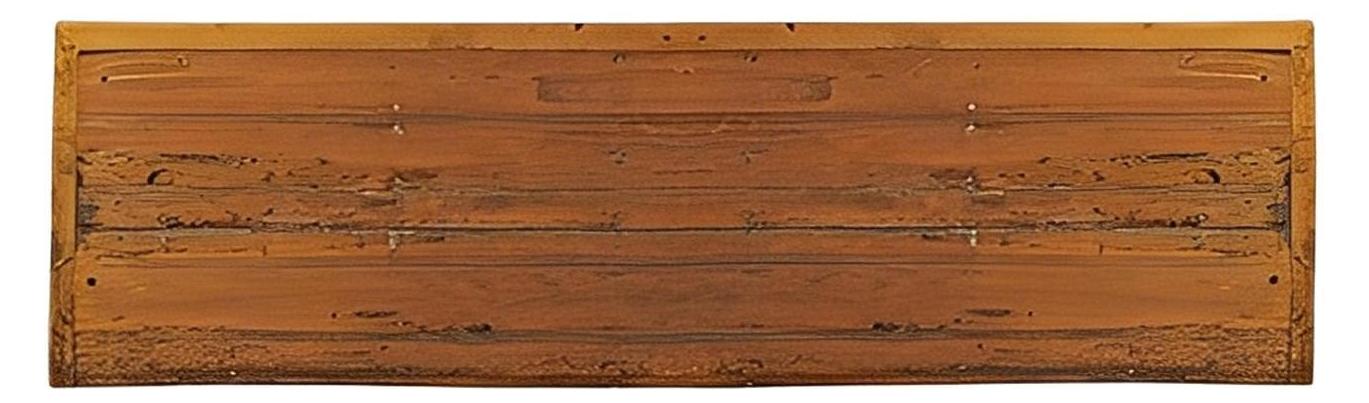 Limestone Hill Old Door Top, Black Wash Finish, Hand Carved Console