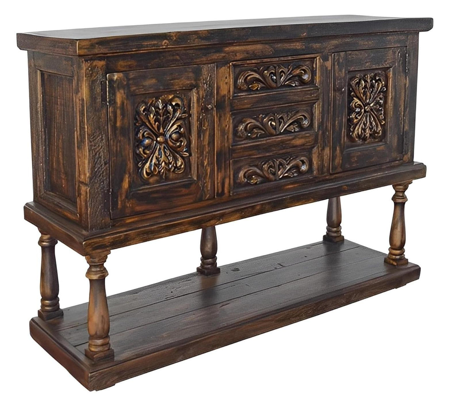 Bear Butte Two Tier Buffet - Black