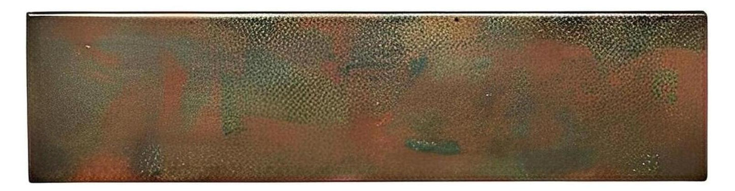 Limpia Canyon Credenza / Console Table With Handcarved Base Legs And Green Copper Top