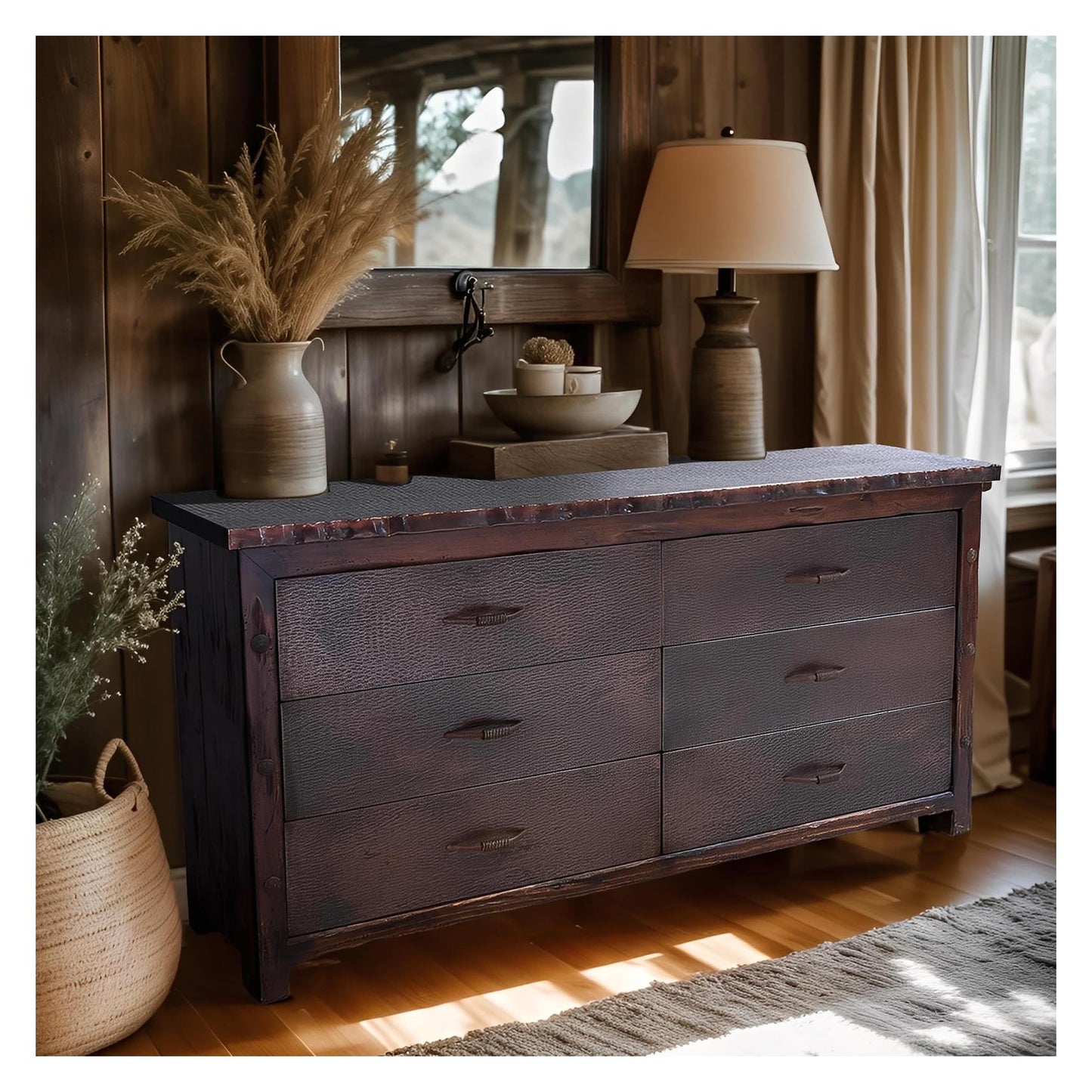 Sky Ridge Live Edge Copper Dresser