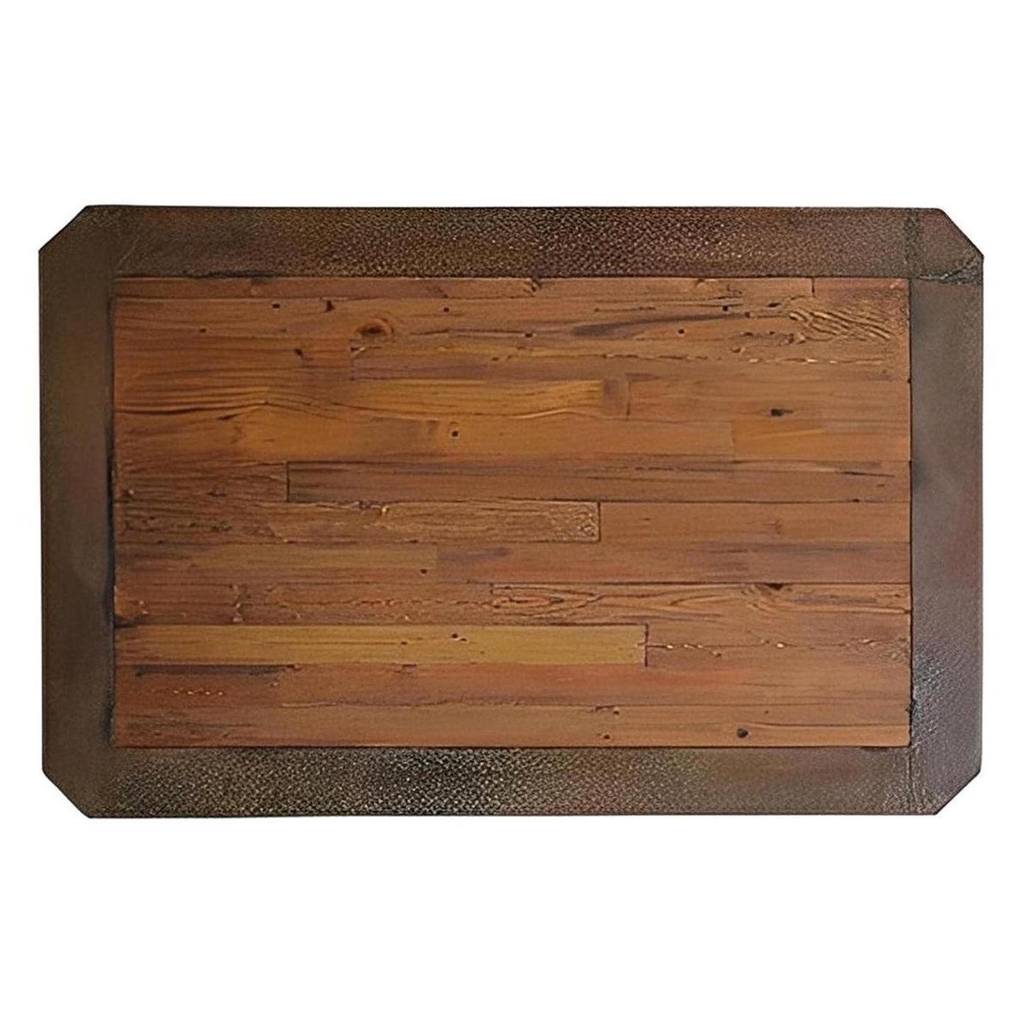 Verde Patina 6-Drawer Copper Coffee Table | 23 x 37 x 53