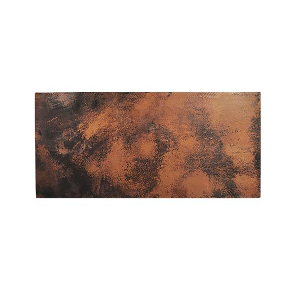 Serrano Copper Top Coffee Table with Wooden Frame